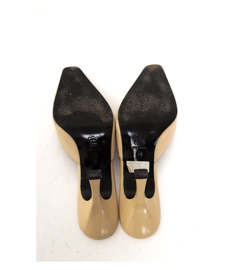 MARCCAIN Damen Pumps High Heels Sandaletten Gr. DE 38 Elfenbein – Foto 5