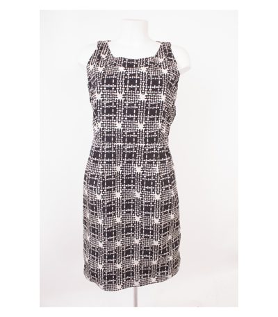 DAKS Damen Kleid Gr. DE 36 Schwarz Weiß