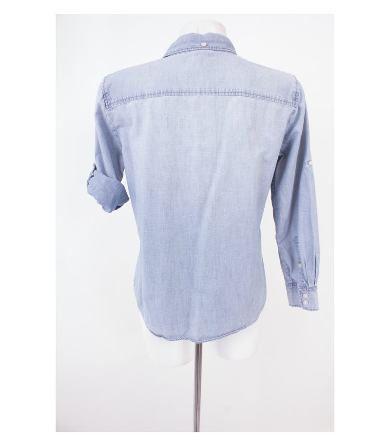 J.GREW Damen Bluse Jeansbluse Gr. M Blau – Foto 4