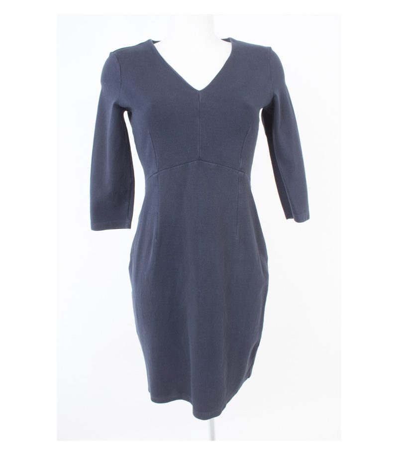 hessnatur Damen Kleid aus Gr. DE 38 Blau Baumwolle – Foto 1