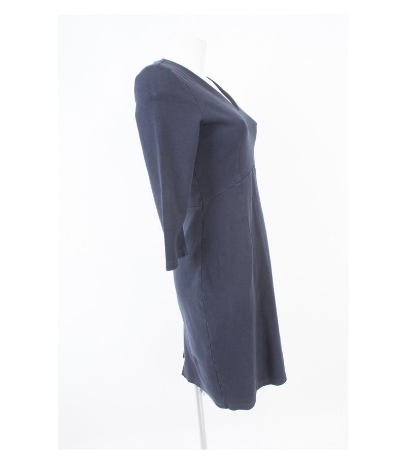 hessnatur Damen Kleid aus Gr. DE 38 Blau Baumwolle – Foto 2