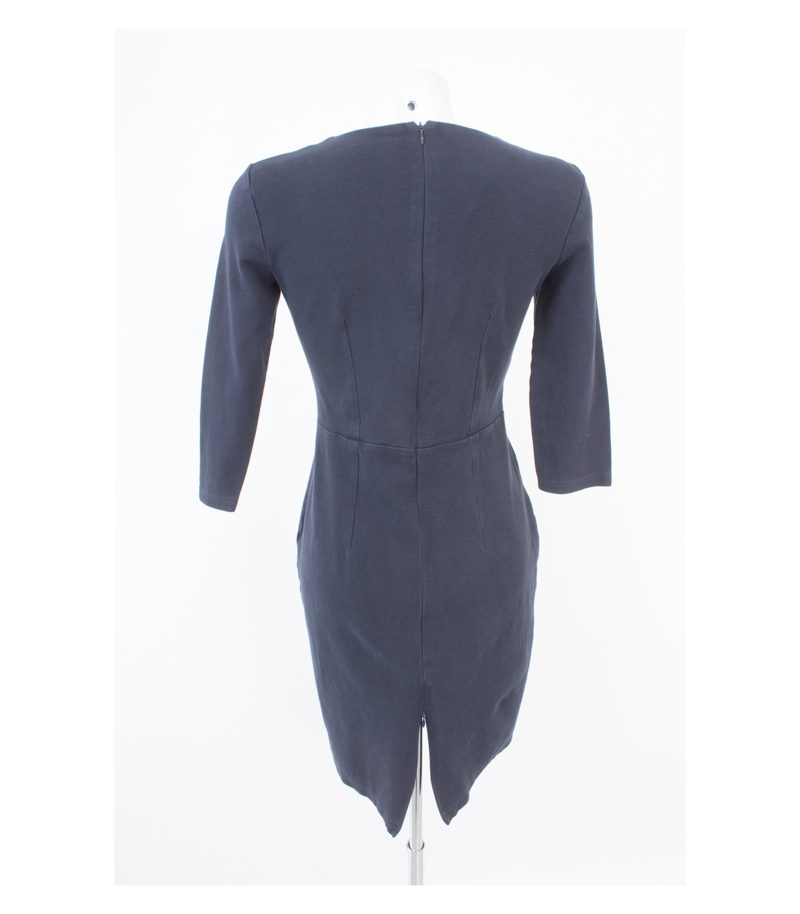 hessnatur Damen Kleid aus Gr. DE 38 Blau Baumwolle – Foto 4