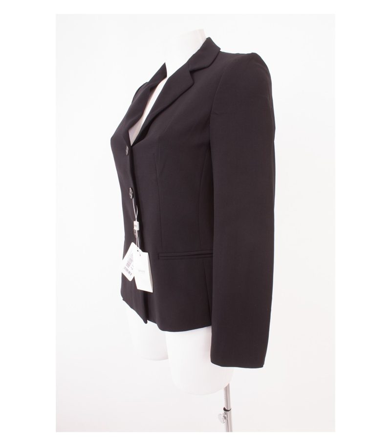 ARMANI COLLEZIONI Damen Blazer Gr. IT 40 DE 36 Schwarz Wolle Neu – Foto 3