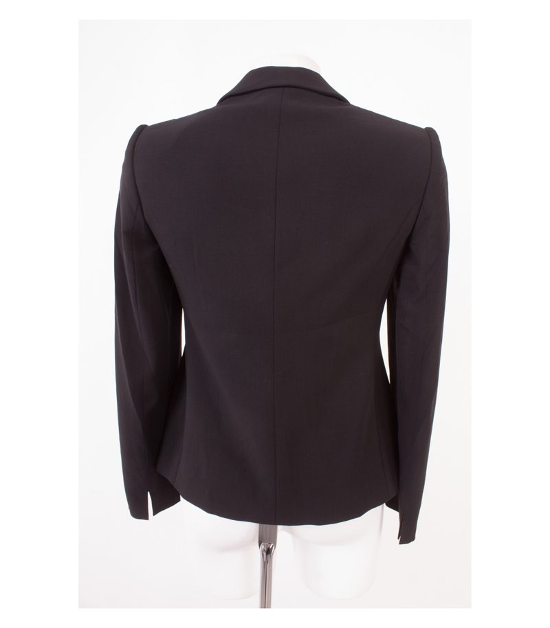 ARMANI COLLEZIONI Damen Blazer Gr. IT 40 DE 36 Schwarz Wolle Neu – Foto 4