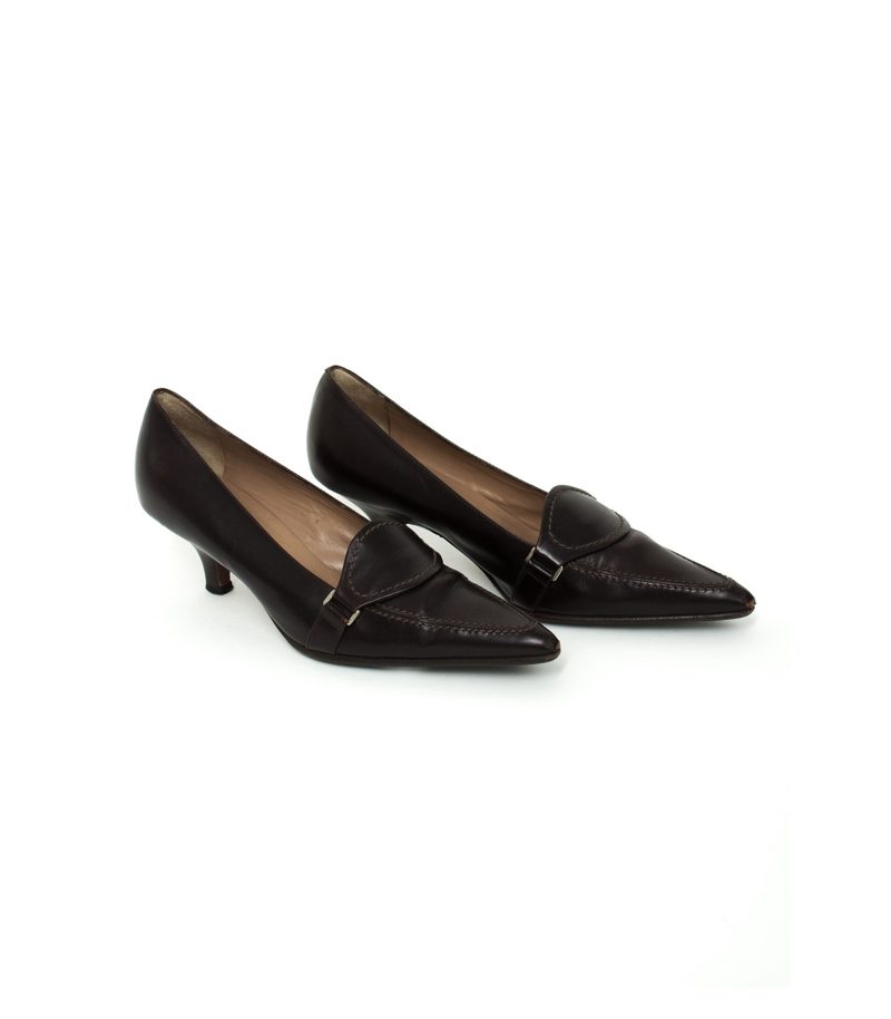 WALTER STEIGER Damen Pumps High Heels Gr. DE 35 Braun – Foto 2