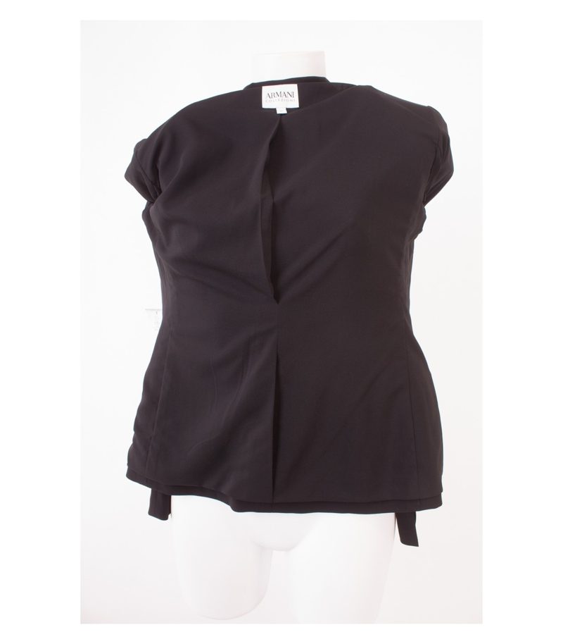 ARMANI COLLEZIONI Damen Blazer Gr. IT 40 DE 36 Schwarz Wolle Neu – Foto 6