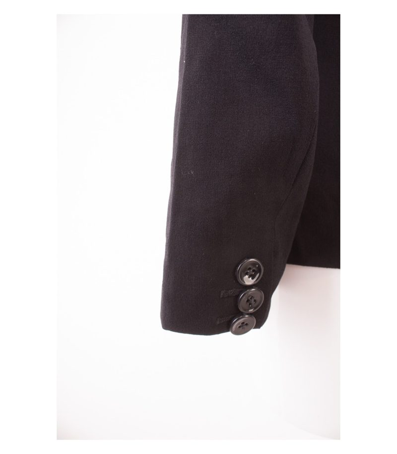 RENA LANGE Damen Blazer Gr. 36 Schwarz Weiß Wolle – Foto 5