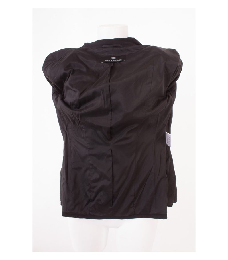 RENA LANGE Damen Blazer Gr. 36 Schwarz Weiß Wolle – Foto 8