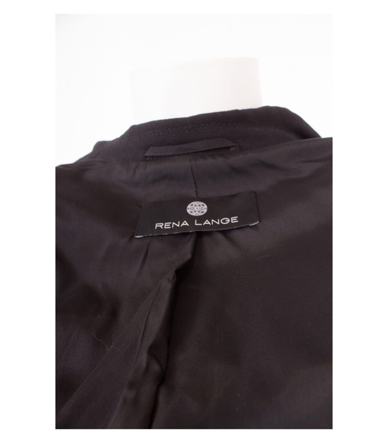 RENA LANGE Damen Blazer Gr. 36 Schwarz Weiß Wolle – Foto 9