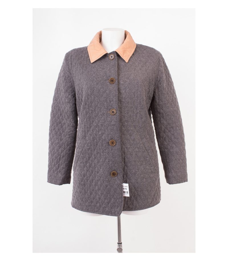 UNÜTZER Damen Jacke Steppjacke Gr. M Grau Wolle – Foto 1