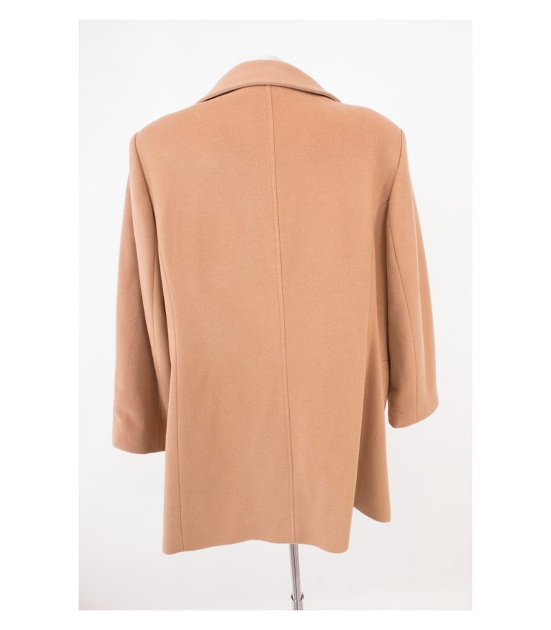 FUCHS SCHMITT Damen Mantel Kurzmantel & Gr. DE 48 Beige Wolle Kaschmir Cashmere – Foto 5
