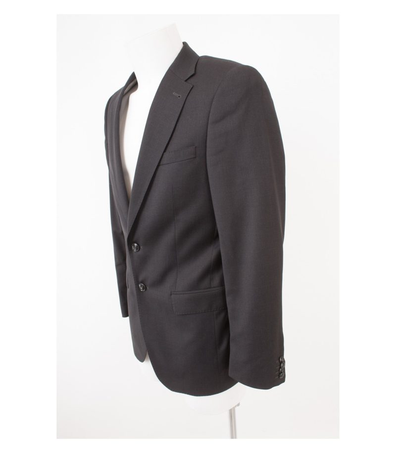 BARUTTI Herren Sakko Gr. 90/L36 Reine Grau Wolle – Foto 3
