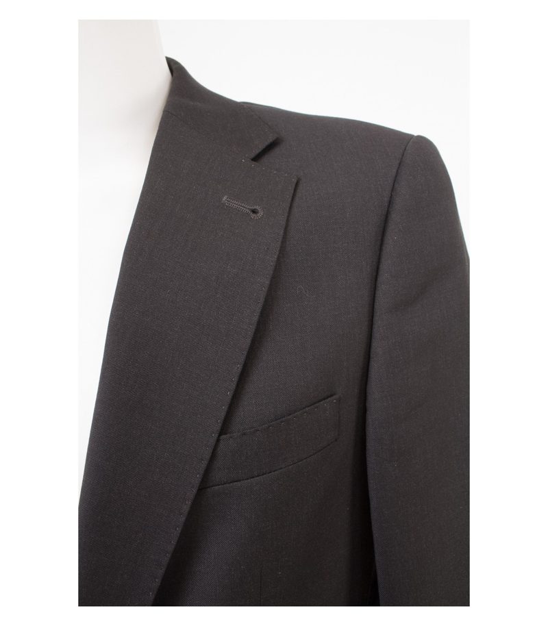 BARUTTI Herren Sakko Gr. 90/L36 Reine Grau Wolle – Foto 6