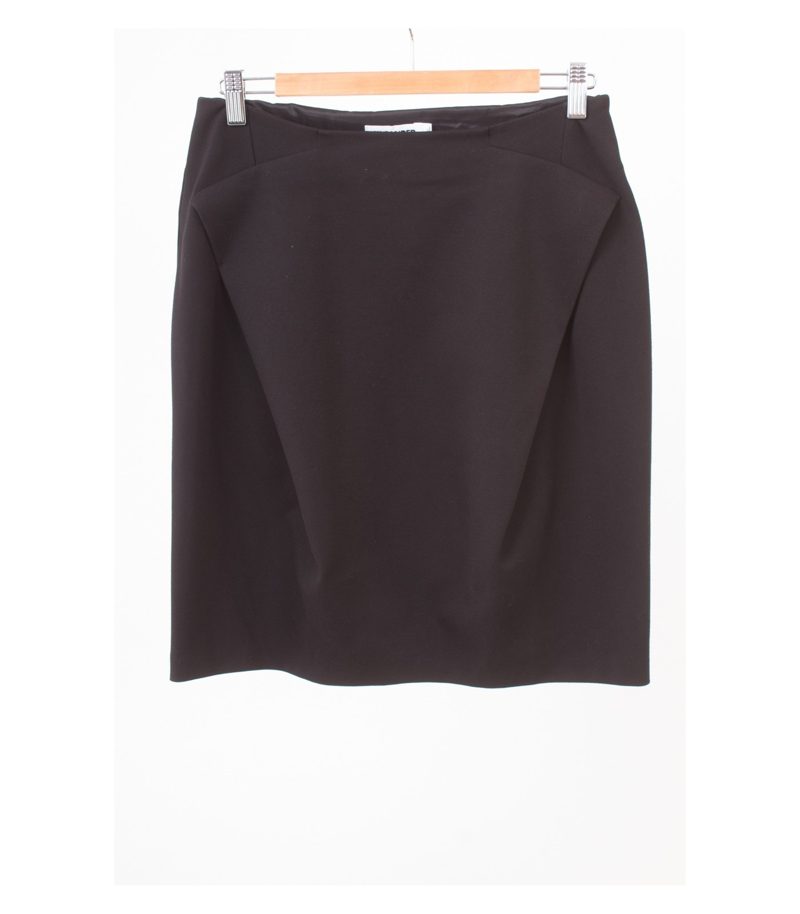JIL SANDER Damen Rock Stretch Gr. DE 38 Schwarz – Foto 1