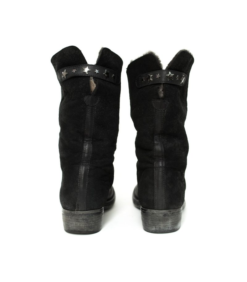 LAVORAZIONE ARTIGIANA Damen Stiefel Gr. EU 39 Schwarz Leder – Foto 3
