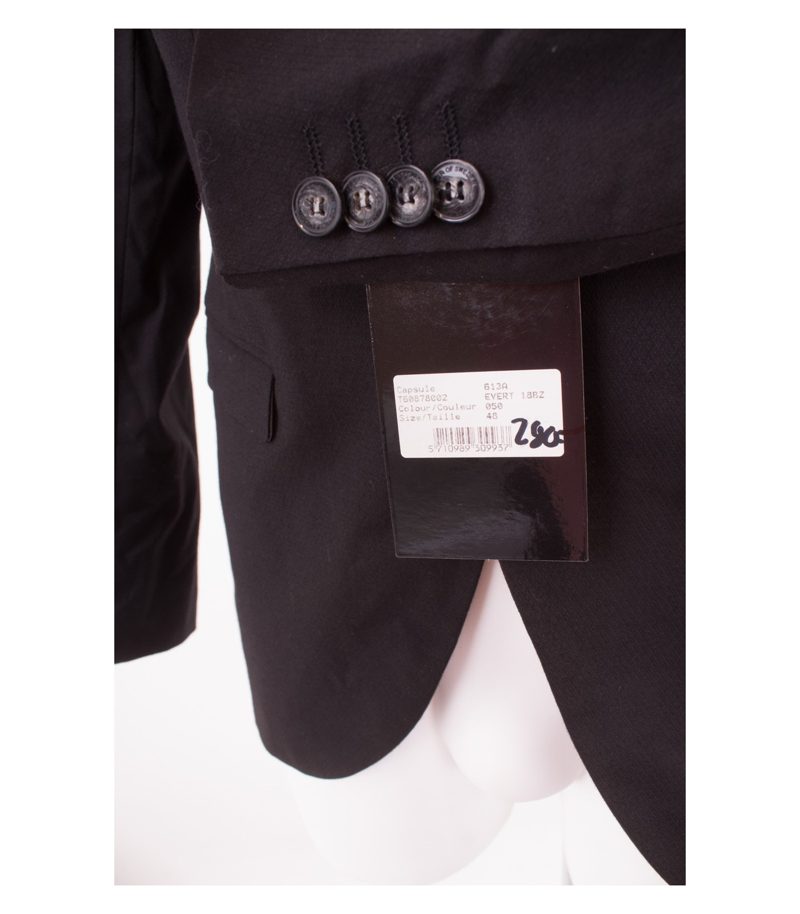 TIGER OF SWEDEN Herren Marzotto Anzug Business Gr.48 Schwarz Baumwolle NEU – Foto 4