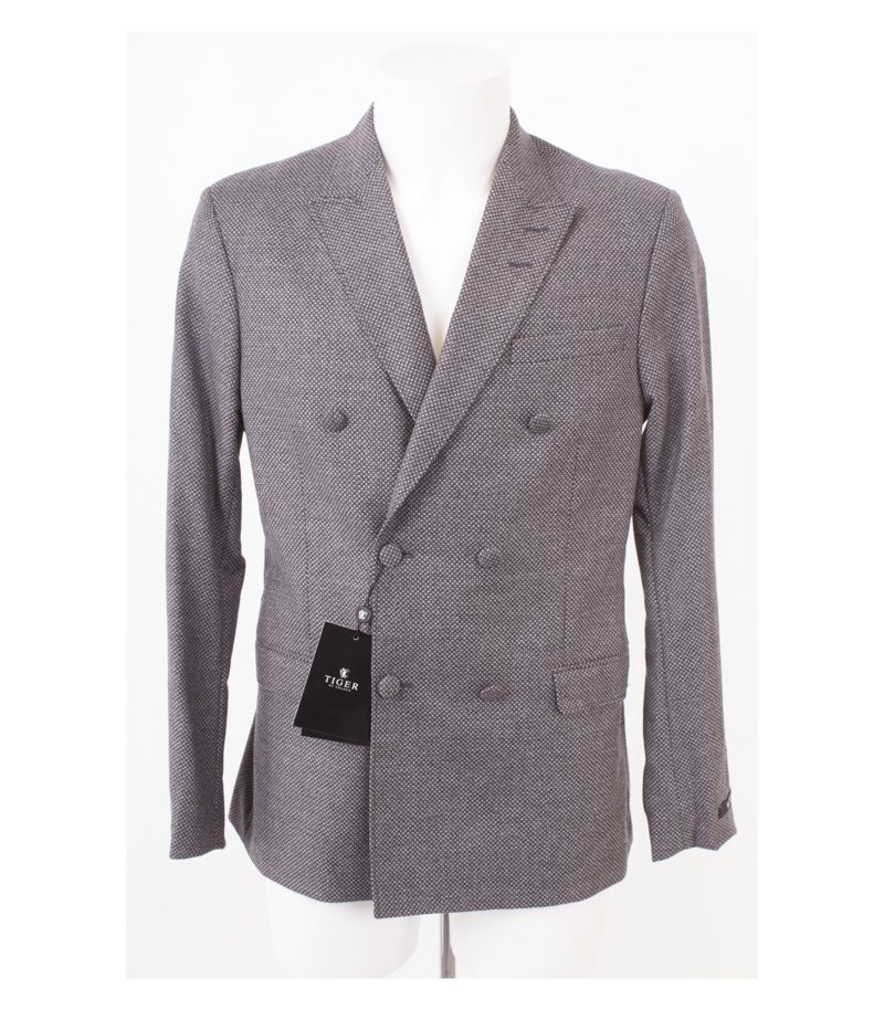 TIGER OF SWEDEN Herren Sakko Gr. 48 Super 100´S Marzotto Grau Wolle NEU – Foto 1