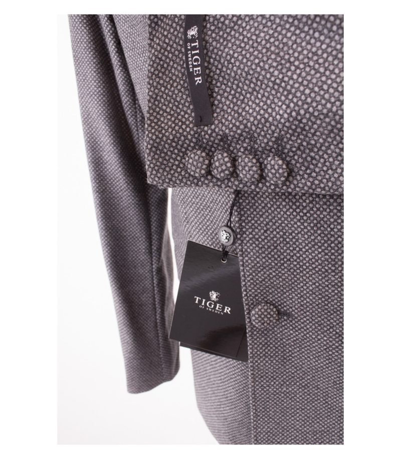 TIGER OF SWEDEN Herren Sakko Gr. 48 Super 100´S Marzotto Grau Wolle NEU – Foto 5