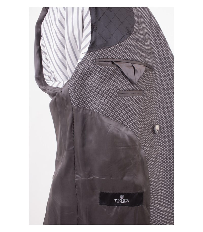 TIGER OF SWEDEN Herren Sakko Gr. 48 Super 100´S Marzotto Grau Wolle NEU – Foto 9
