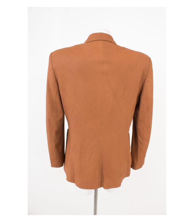 Latini Damen Blazer Gr. DE 40 Braun Leder Echtes – Foto 4