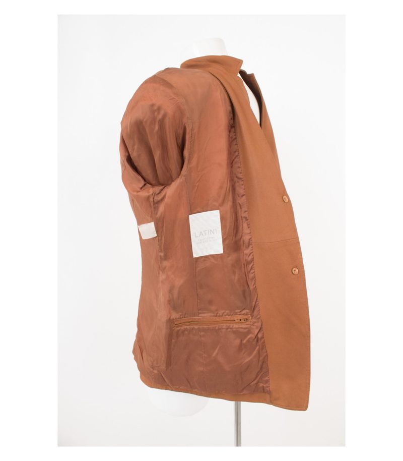 Latini Damen Blazer Gr. DE 40 Braun Leder Echtes – Foto 7
