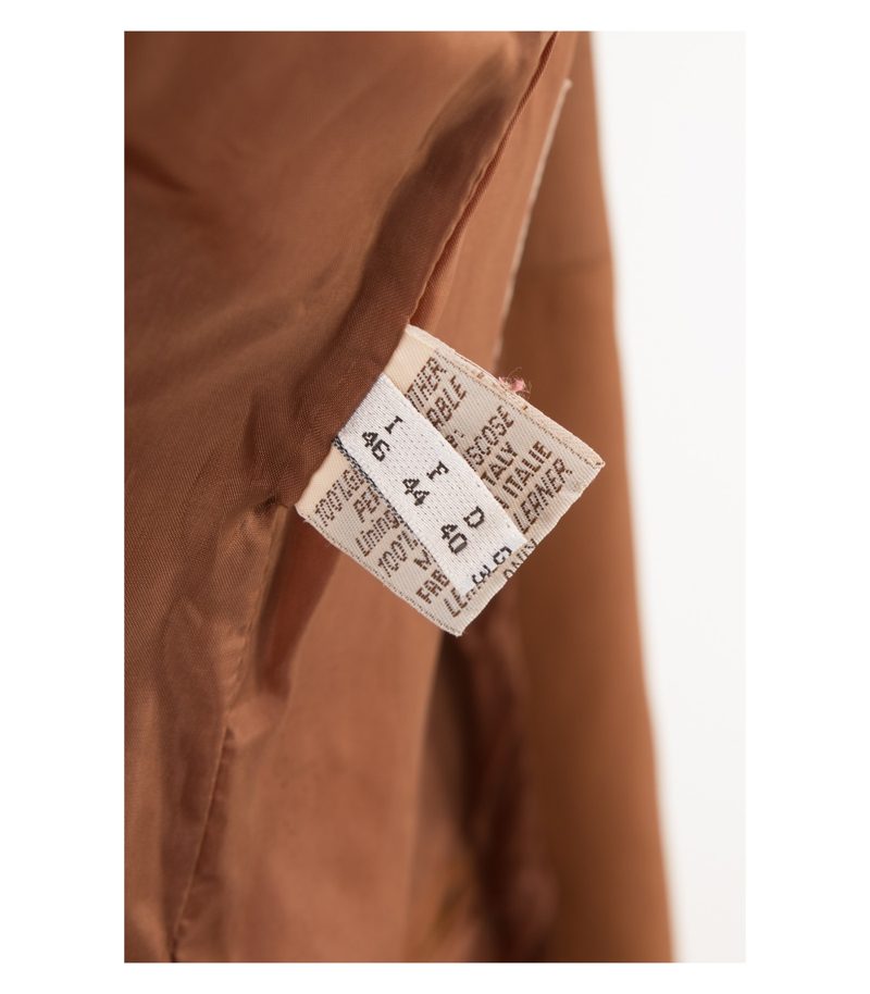 Latini Damen Blazer Gr. DE 40 Braun Leder Echtes – Foto 9