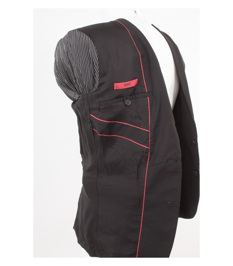 HUGO BOSS Herren Business Sakko Amaro1/Heise Gr. 94 Super 100´S Schwarz – Foto 9