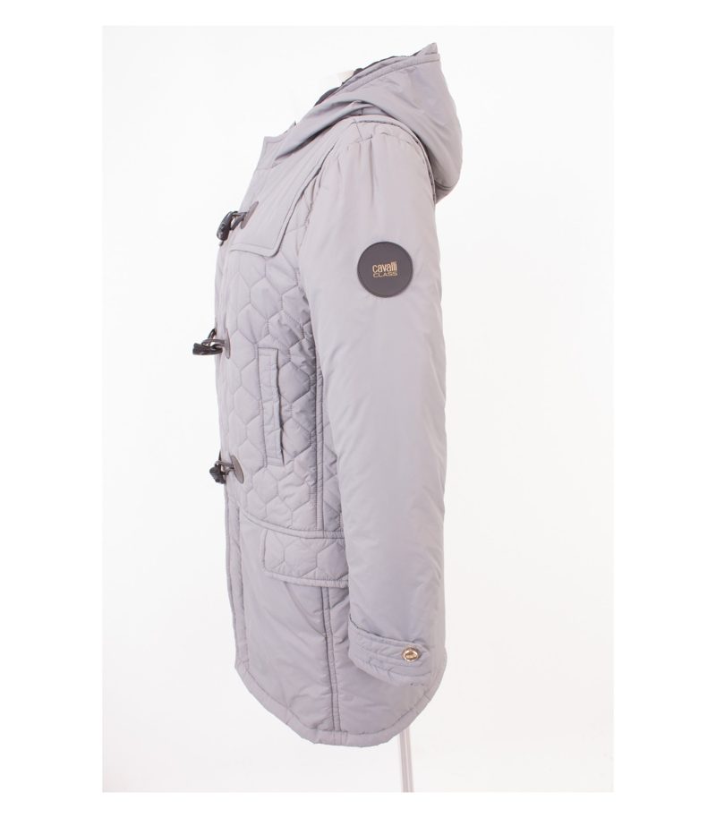 Roberto Cavalli Damen Class Mantel Wintermantel Gr. DE 44 Grau Neu – Foto 3