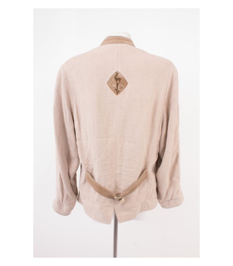MEINDL Damen Blazer Trachten Janker Gr.DE 44 Mehrfarbig Leinen – Foto 4