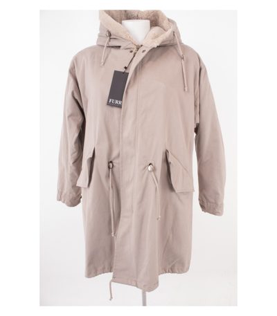 FURRY KALPAZIDIS Damen Mantel US Military Parka Echtfell Gr.XXL Lammfell Neu
