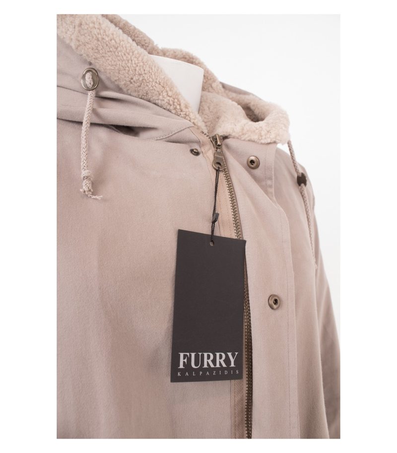 FURRY KALPAZIDIS Damen Mantel US Military Parka Echtfell Gr.XXL Lammfell Neu – Foto 5