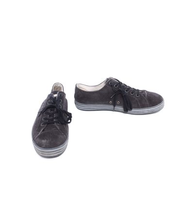 HOGAN Herren Sneaker HalbschuheSchwarzgrau Gr. USA 9,5 EU 43 Leder