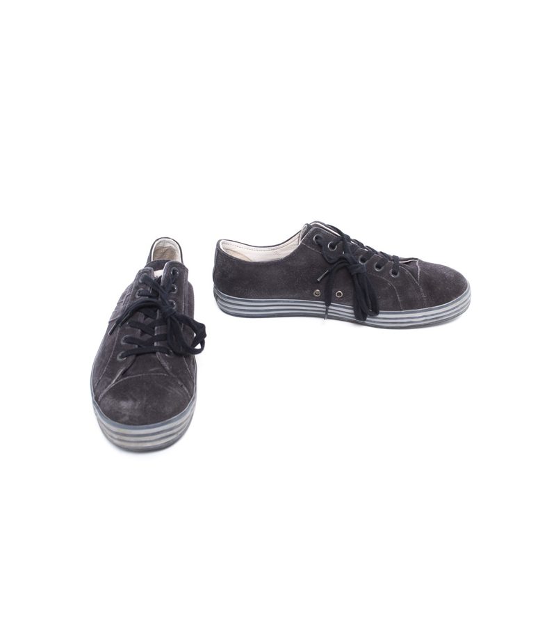 HOGAN Herren Sneaker HalbschuheSchwarzgrau Gr. USA 9,5 EU 43 Leder – Foto 1