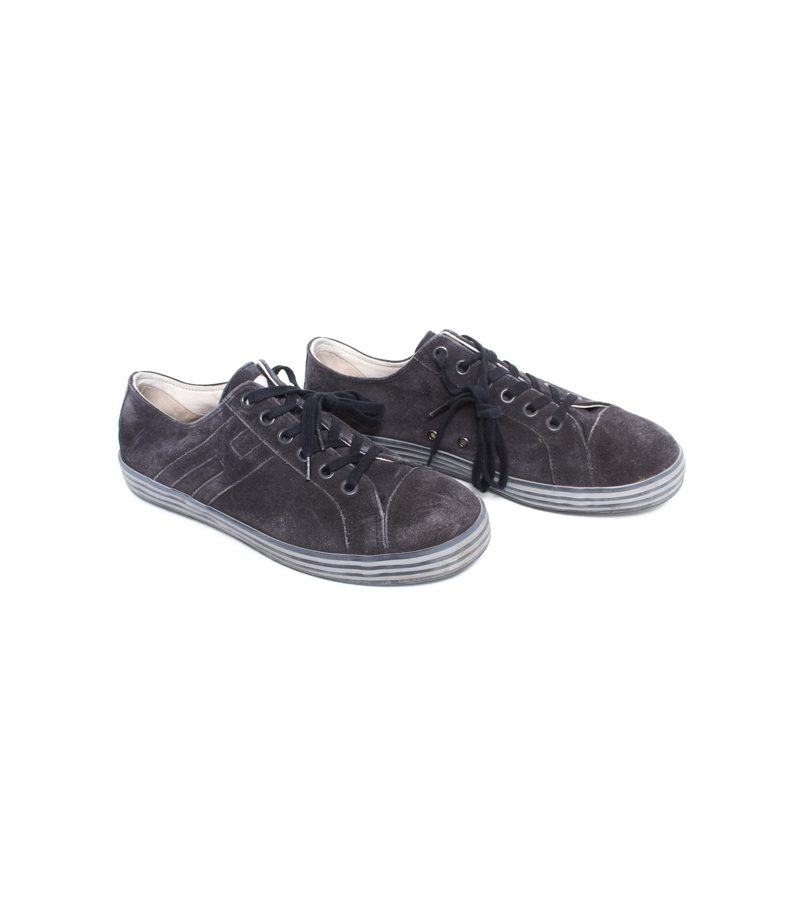 HOGAN Herren Sneaker HalbschuheSchwarzgrau Gr. USA 9,5 EU 43 Leder – Foto 2