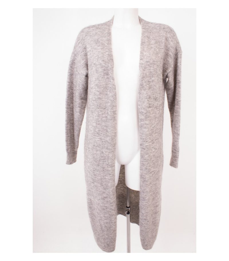 SCOTCH & SODA MAISON SCOTCH Damen Strickjacke Long Gr. XS Grau Mohair – Foto 1