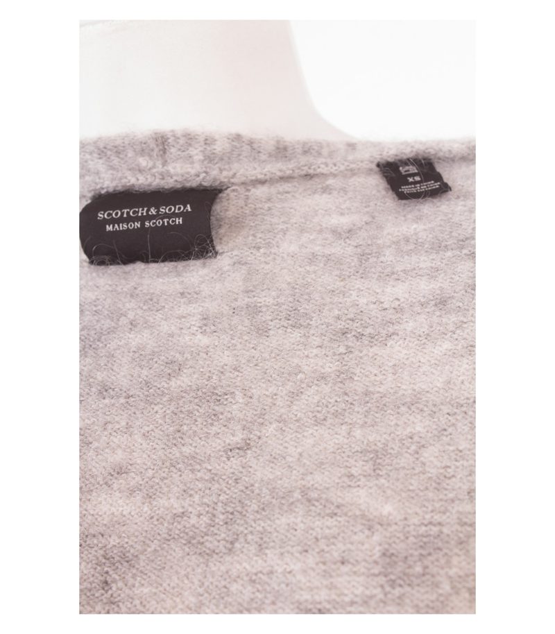 SCOTCH & SODA MAISON SCOTCH Damen Strickjacke Long Gr. XS Grau Mohair – Foto 6