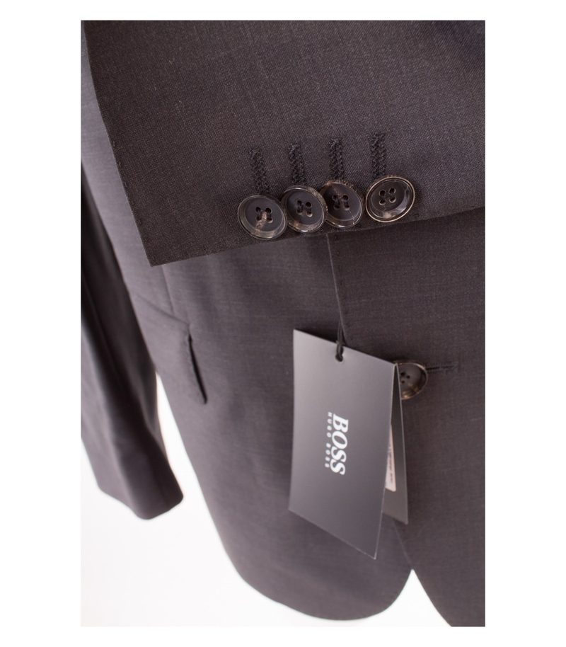 HUGO BOSS Herren Business Stretch - Sakko Hayes Anthrazitgrau Gr. 50 Neu – Foto 5