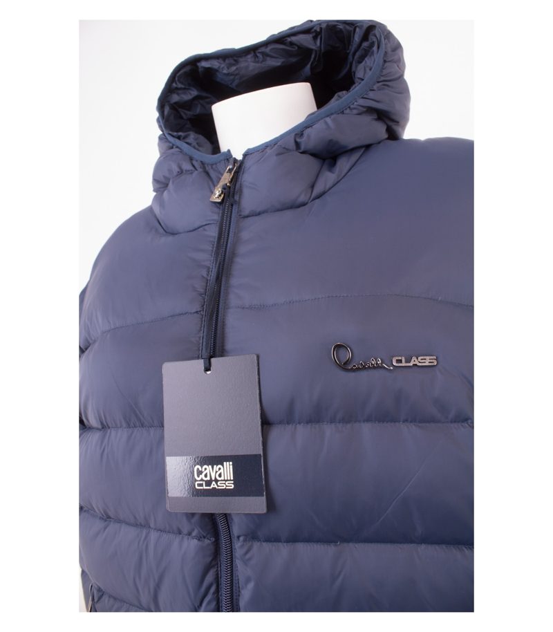 ROBERTO CAVALLI Damen CLASS Jacke Daunenjacke Gr. DE 46 Blau Neu – Foto 5