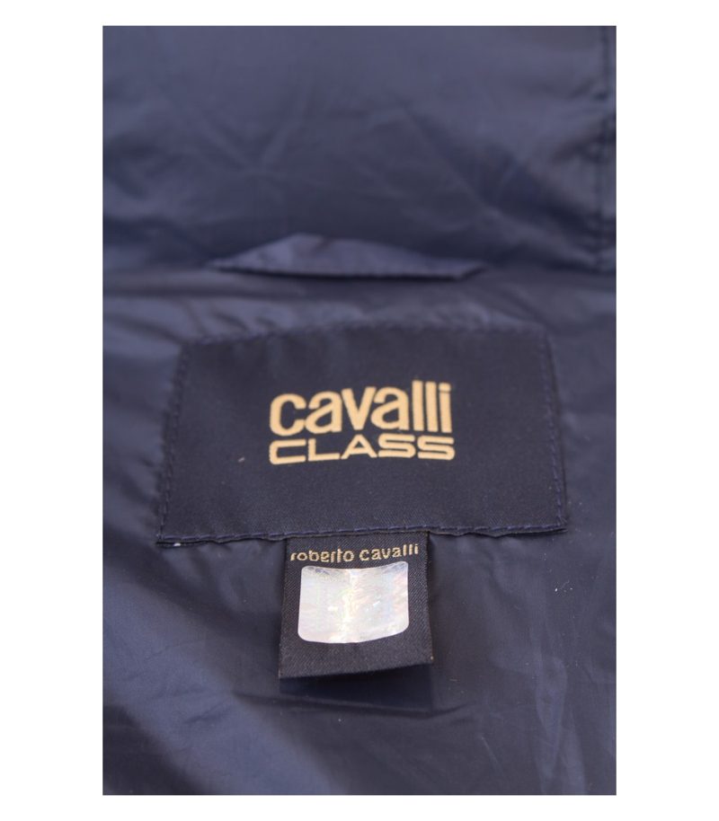 ROBERTO CAVALLI Damen CLASS Jacke Daunenjacke Gr. DE 46 Blau Neu – Foto 7