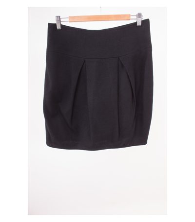 Damen Rock Wollrock Gr. DE 40 Schwarz