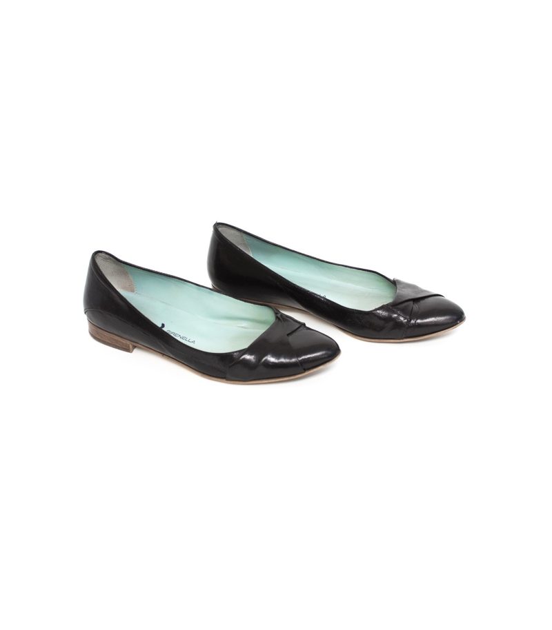 Sirenella Franco Ballin Damen Ballerinas Slipper Gr. EU 39 Schwarz Leder – Foto 2