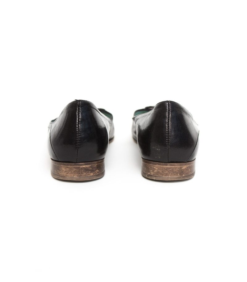 Sirenella Franco Ballin Damen Ballerinas Slipper Gr. EU 39 Schwarz Leder – Foto 3