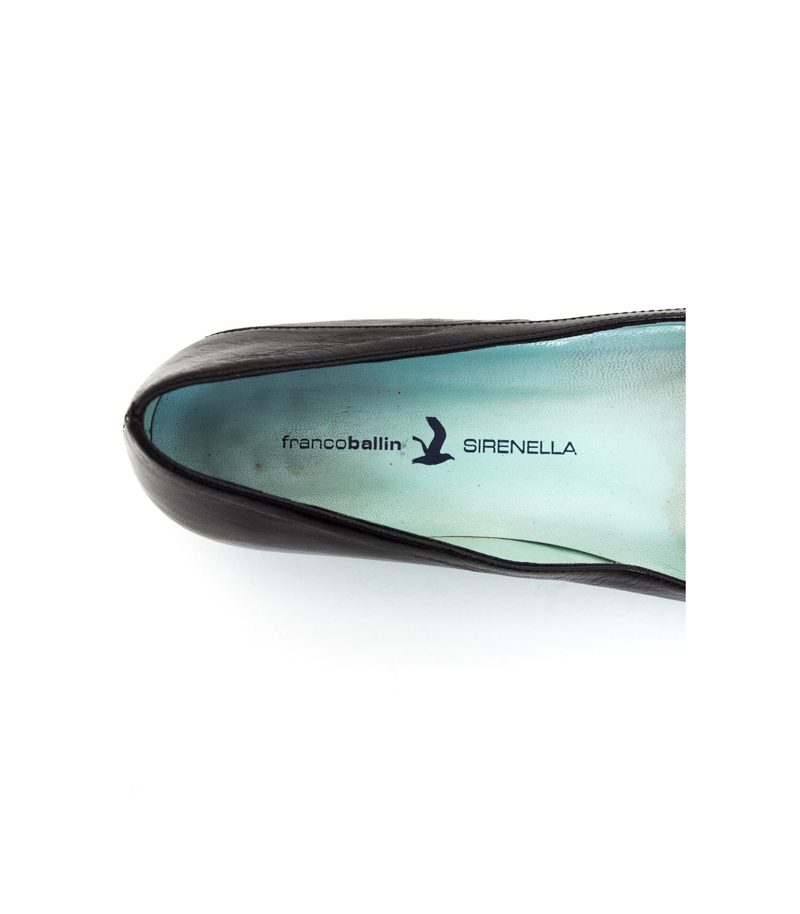 Sirenella Franco Ballin Damen Ballerinas Slipper Gr. EU 39 Schwarz Leder – Foto 4