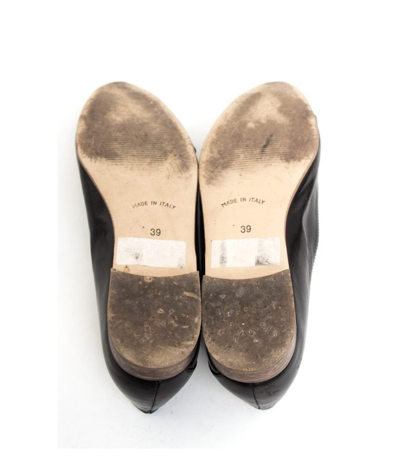 Sirenella Franco Ballin Damen Ballerinas Slipper Gr. EU 39 Schwarz Leder – Foto 5