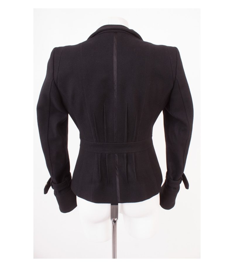 COSTUME NATIONAL Damen Jacke Wolljacke Gr. IT 40 DE 34 Schwarz – Foto 5
