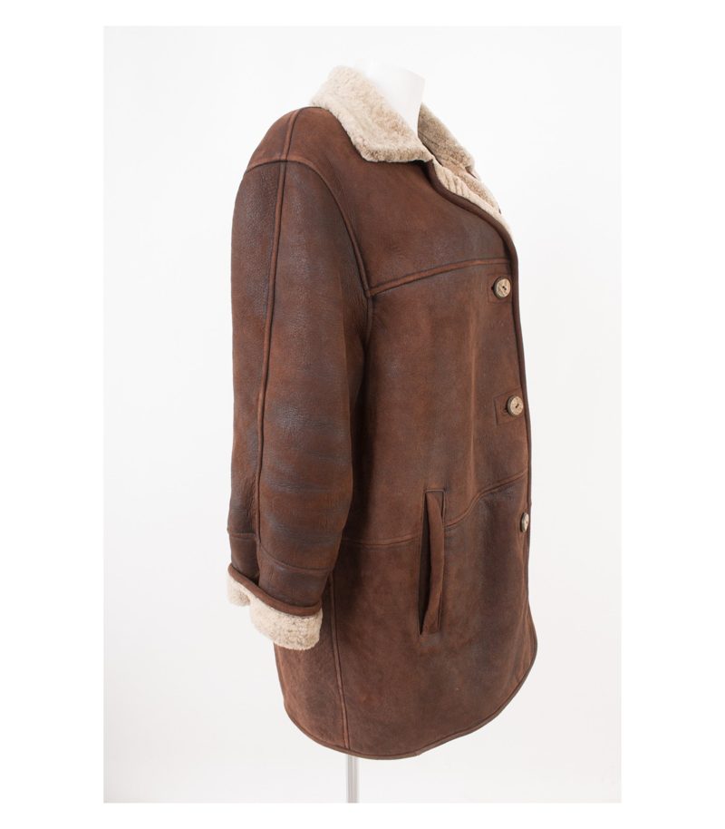 FORSTER CLASSIC Damen Mantel Lammfellmantel Gr. DE 40 Leder – Foto 2