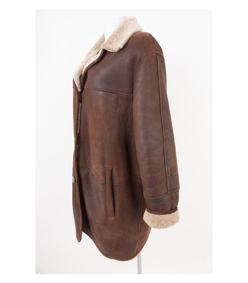 FORSTER CLASSIC Damen Mantel Lammfellmantel Gr. DE 40 Leder – Foto 3