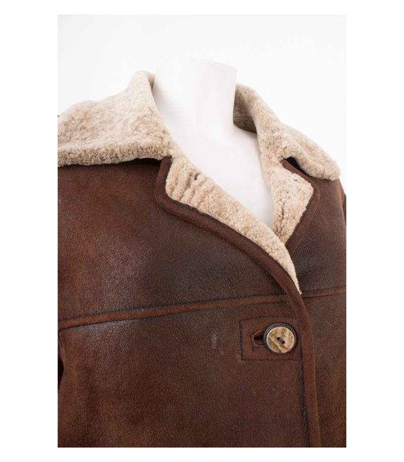 FORSTER CLASSIC Damen Mantel Lammfellmantel Gr. DE 40 Leder – Foto 5