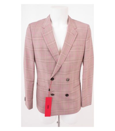HUGO BOSS Herren MARZOTTO Extra Slim-Fit Sakko Business Doppelreihig Gr. 46 Neu