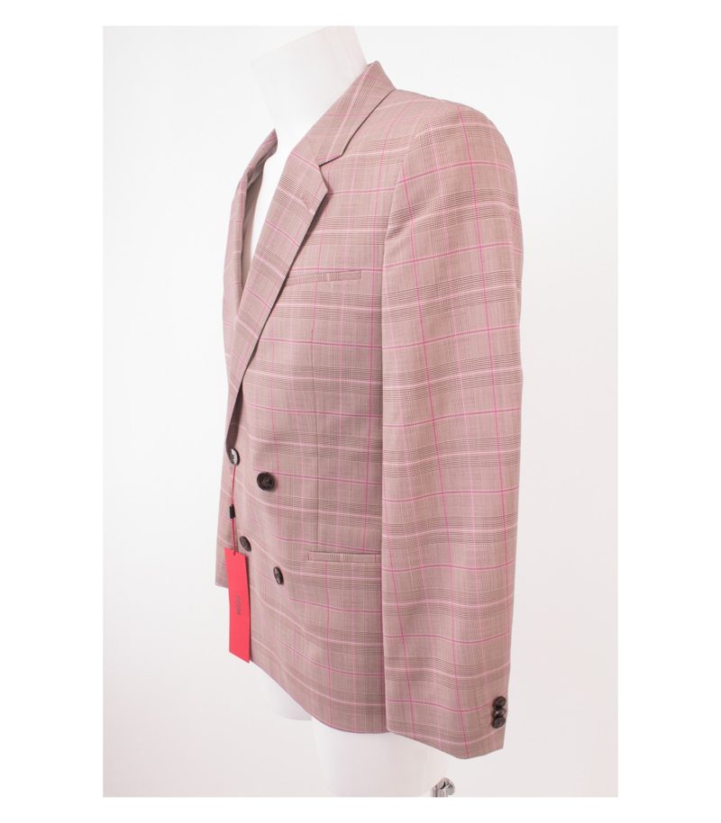 HUGO BOSS Herren MARZOTTO Extra Slim-Fit Sakko Business Doppelreihig Gr. 46 Neu – Foto 3
